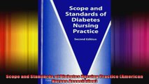 Scope and Standards of Diabetes Nursing Practice American Nurses Association