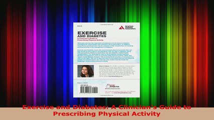 Download  Exercise and Diabetes A Clinicians Guide to Prescribing Physical Activity PDF Free