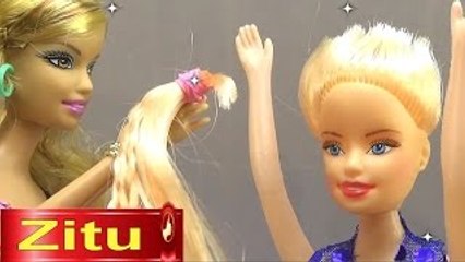 Đồ chơi trẻ em - Bé Na & Búp bê Barbie cắt tóc Hair saloon & Barbie doll Kids