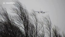 Monarch plane in difficult landing during Storm Desmond winds