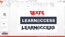 PowerPoint - Dessiner et personnaliser votre texte