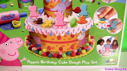 Play Doh Peppa Pig Birthday Cake Dough - Tarta de Cumpleaños Bolo de Aniversário Пла�