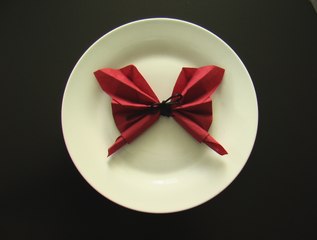 Pliage serviette papillon