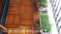 Trang Trí Sân Vườn Đẹp Với Sàn Gỗ Tự Nhiên Chịu Nước