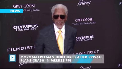 Morgan Freeman uninjured after private plane crash in Mississippi