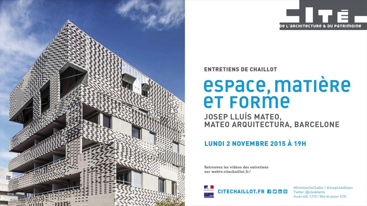 Espace, Matière et forme, Josep Lluís Mateo