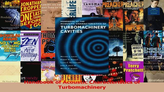 PDF Download Handbook of Acoustic Characteristics of Turbomachinery Download Full Ebook