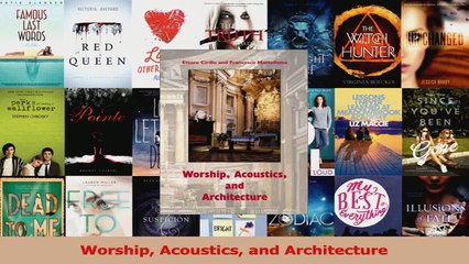 PDF Download  Worship Acoustics and Architecture PDF Online