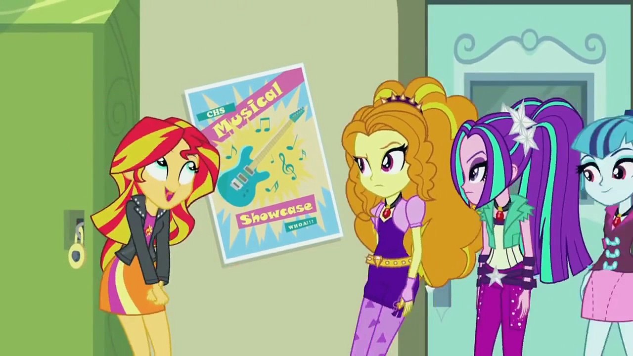 Sunset Shimmer Gives The Dazzlings A Tour MLP: Equestria Girls – Rainbow Rocks [HD]