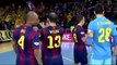 los increibles aficionados DRACS applauden Barca Futsal despues la eliminacion