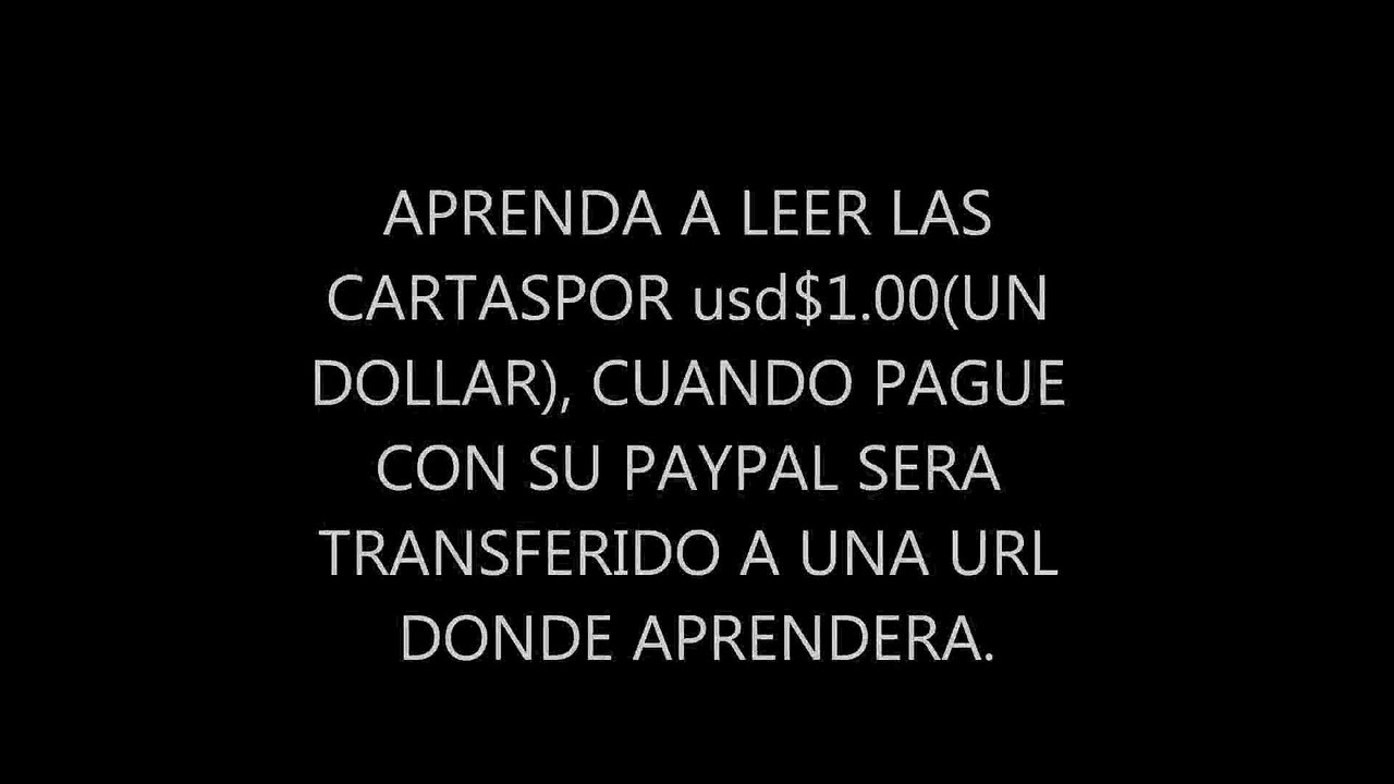 APRENDA A LEER LAS CARTAS POR USD$1.00(UN DOLAR)