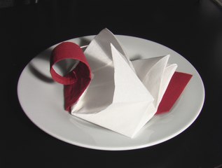 Pliage serviette cygne