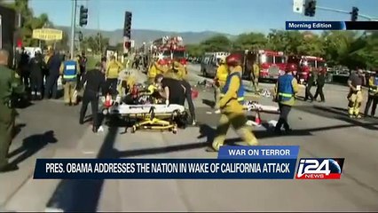 Obama pledges to destroy I.S., calls for tougher gun control