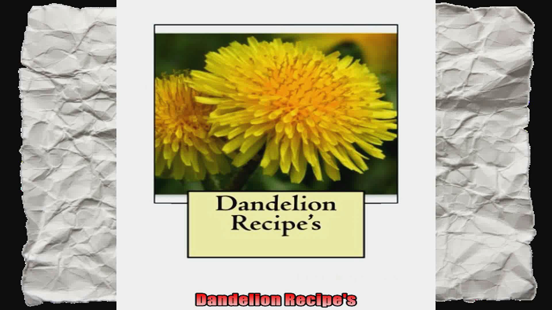 Dandelion Recipes #bitcoin #Dandelion #Recipes