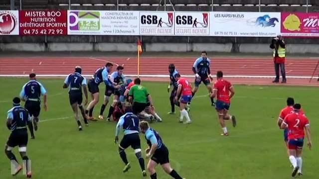Rubgy : La Voulte/Valence 22-24 Strasbourg (Federale 1 - 2015)