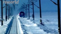 Trains Snow Plow Rotary snowplow video AMAZING TRAIN SNOW PLOW 2014