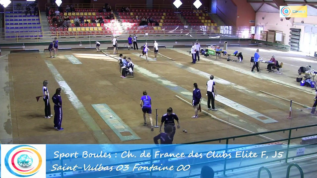 Premier tour, tir rapide en double, Club Elite Féminin J5, Saint-Vulbas vs Fontaine, Sport-Boules, saison 2015-2016