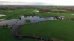 Aerial footage of Storm Desmond flooding in Ireland