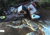 Drone Footage Shows Devastated Parts of Cumbria After Floods