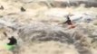Kayakers Take Advantage of Storm Desmond Flooding in Ennistymon