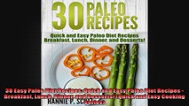 30 Easy Paleo Diet Recipes Quick and Easy Paleo Diet Recipes  Breakfast Lunch Dinner and