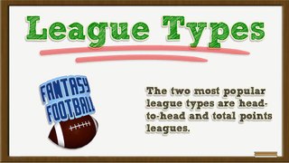 Fantasy Football Who To Start League Types