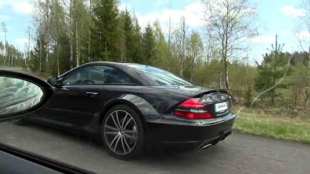 Mercedes SL65 AMG vs BMW M6 Coupe (V10 2005 model year)