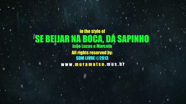 João Lucas & Marcelo - Se Beijar Na Boca Dá Sapinho (Karaoke Version)