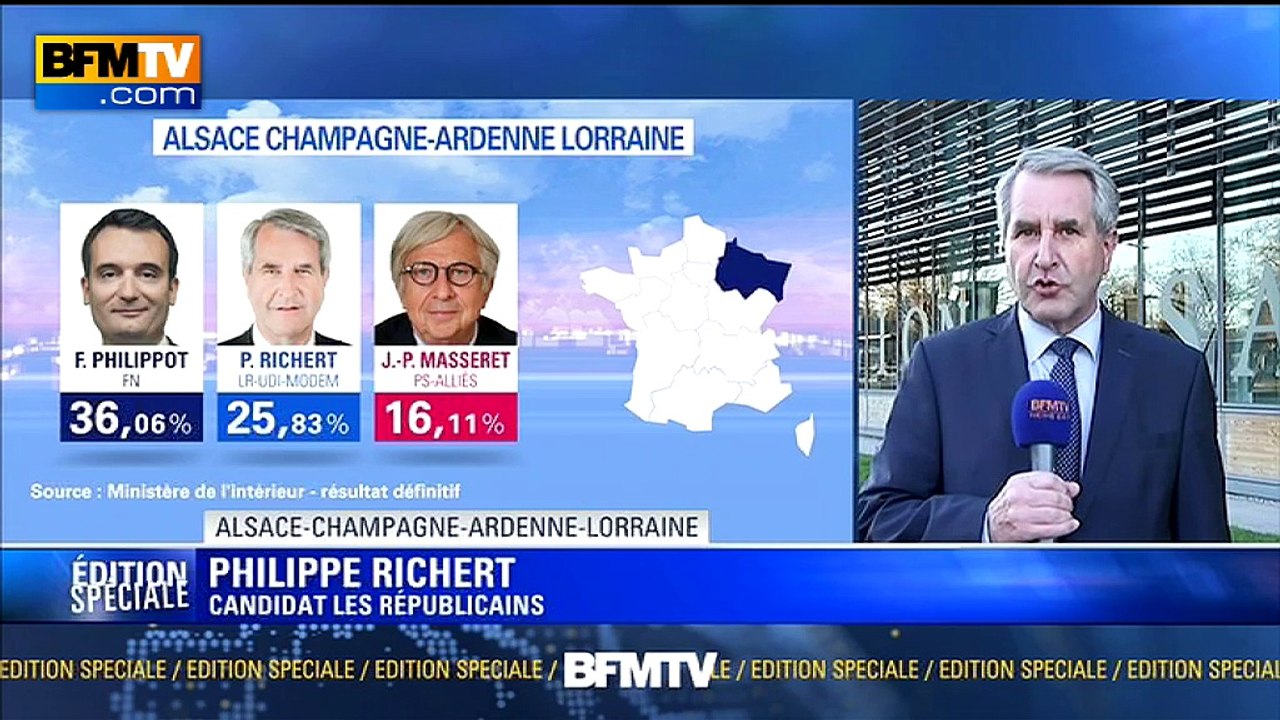 Régionales dans le Grand Est: Richert "ne comprend pas" le maintien de Masseret