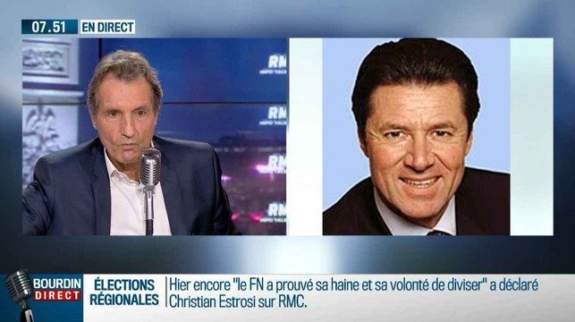 Gros clash entre Christian Estrosi et Jean-Jacques Bourdin - ZAPPING ACTU DU 07/12/2015