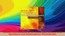 Clinical Neuroanatomy An Illustrated Review with Questions and Explanations Periodicals Download