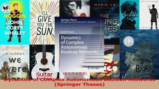 PDF Download  Dynamics of Complex Autonomous Boolean Networks Springer Theses Read Online
