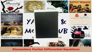 PDF Download  Elementary Partial Differential Equations PDF Full Ebook