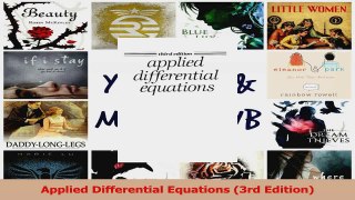 PDF Download  Applied Differential Equations 3rd Edition Download Full Ebook