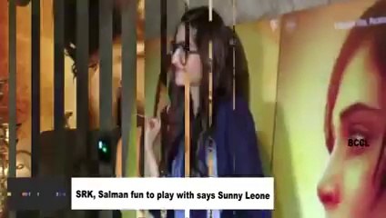 SRK, Salman fun to play with says Sunny Leone
