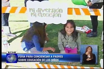 Feria para concienciar a padres sobre educación de los niños