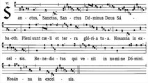 Sanctus gregorian missa VIII, De angelis (messe des anges)