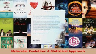 PDF Download  Molecular Evolution A Statistical Approach Download Full Ebook