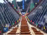 Worlds longest glass bridge in C China 2015
