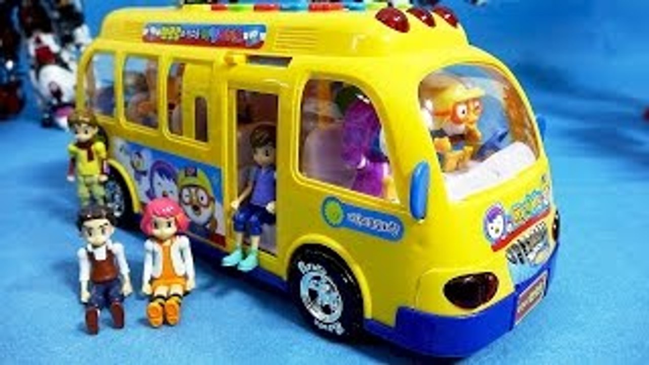 Pororo bus 뽀로로 버스 친구들과 카봇 또봇 카 장난감 Pororo bus &...