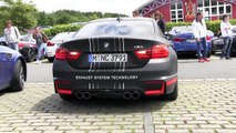 BMW M4 with Akrapovic Exhaust LOUD Revs and Sound