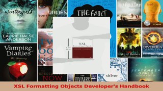 Download  XSL Formatting Objects Developers Handbook PDF Free