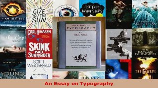 Read  An Essay on Typography Ebook Free