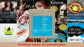 Read  Printing Types An Introduction Ebook Free