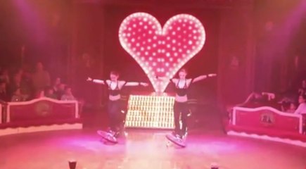 Actuación de Niedziela en el circo Raluy