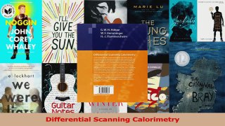 PDF Download  Differential Scanning Calorimetry PDF Full Ebook