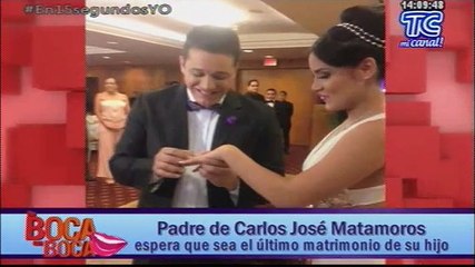 Padre de Carlos José Matamoros espera que sae el último matrimonio de su hijo