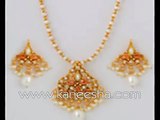 Ethnic Indian Gold Jewelry, Enameled Gold Plated Jewelry