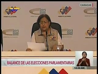 Así fue como Tibisay Lucena tartamudeo mientras entregaba los resultados electorales
