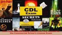 Read  CDL Exam Secrets Study Guide CDL Test Review for the Commercial Drivers License Exam PDF Free